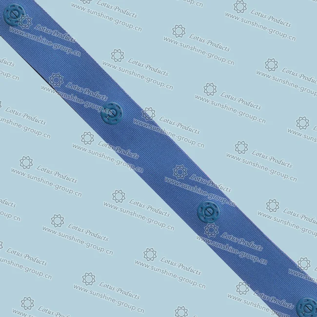 Ningbo sunshine import and export co., ltd. | snap button tape 50mm x 50mm blue
