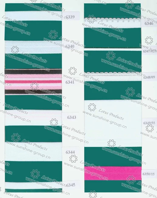 Ningbo sunshine import and export co., ltd. | elastic trimming sample card 18