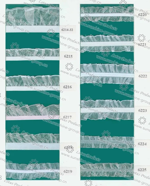 Ningbo sunshine import and export co., ltd. | elastic trimming sample card 2