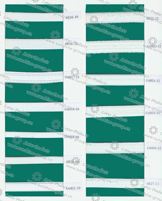 Ningbo sunshine import and export co., ltd. | elastic trimming sample card 23