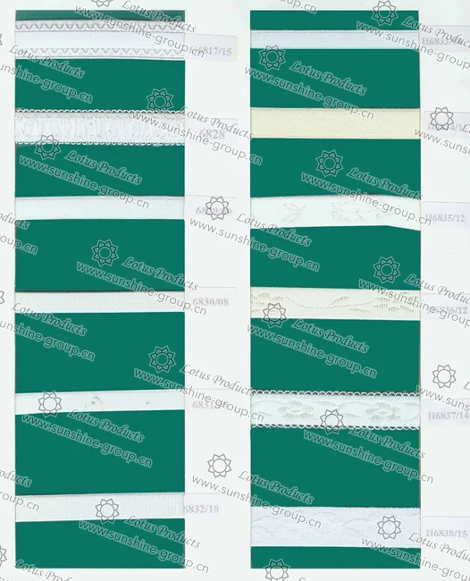 Ningbo sunshine import and export co., ltd. | elastic trimming sample card 24