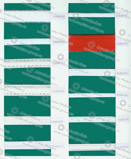Ningbo sunshine import and export co., ltd. | elastic trimming sample card 29