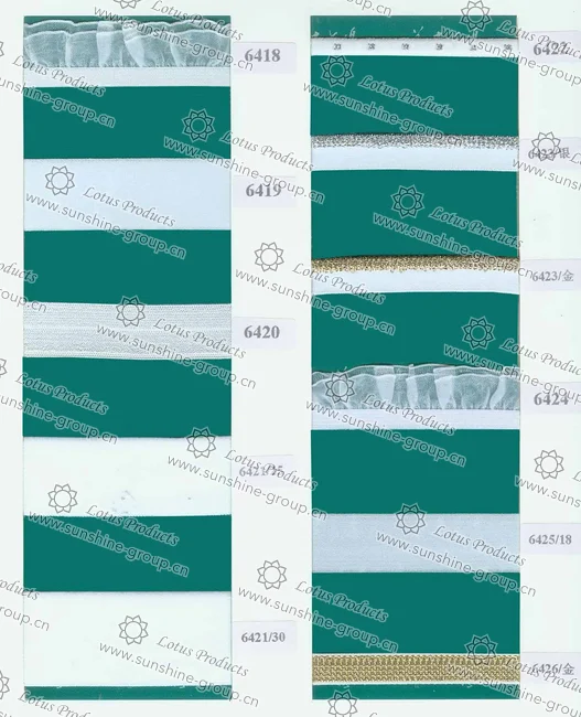 Ningbo sunshine import and export co., ltd. | elastic trimming sample card 9