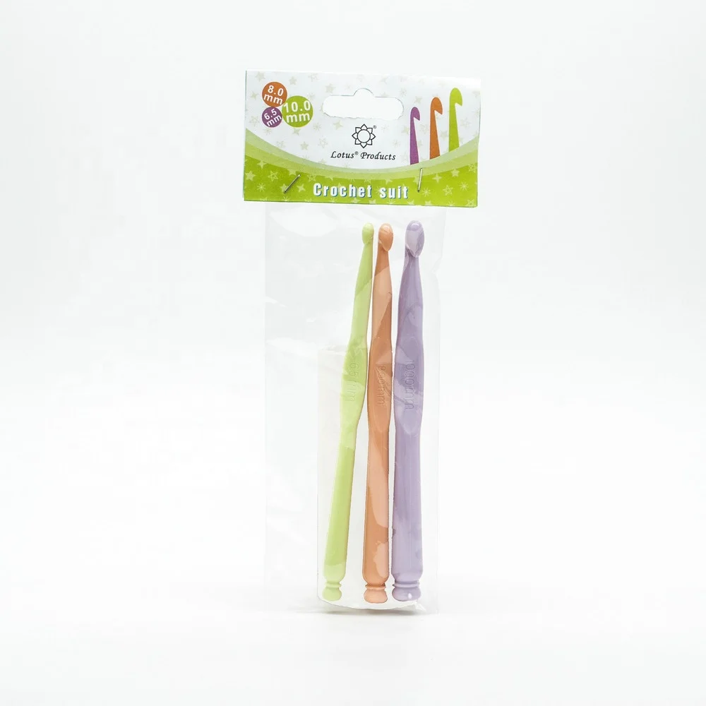Ningbo sunshine import and export co., ltd. | assorted color 6.5mm+8mm+10mm set candy shape crochet hook