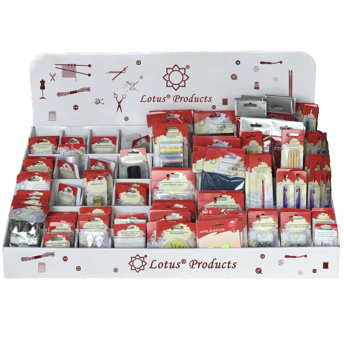 Ningbo sunshine import and export co., ltd. | sewing kit merceria sewing set kurzwaren handarbeiten display packing