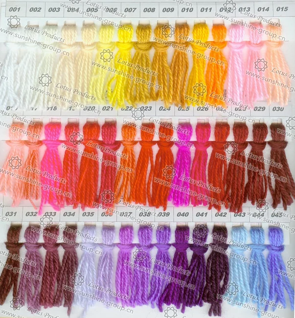 Ningbo sunshine import and export co., ltd. | wool yarn color card 1
