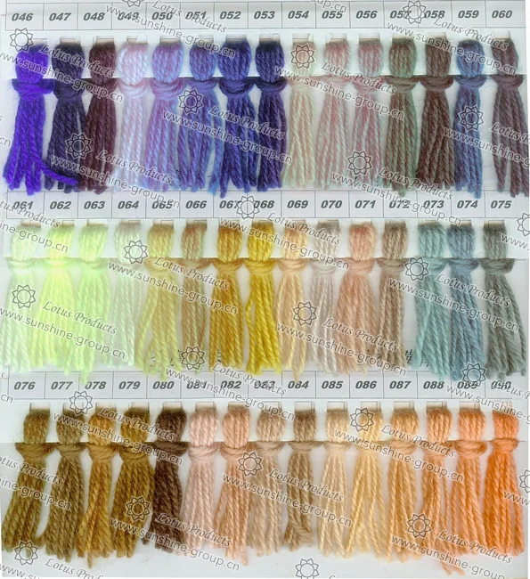Ningbo sunshine import and export co., ltd. | wool yarn color card 2